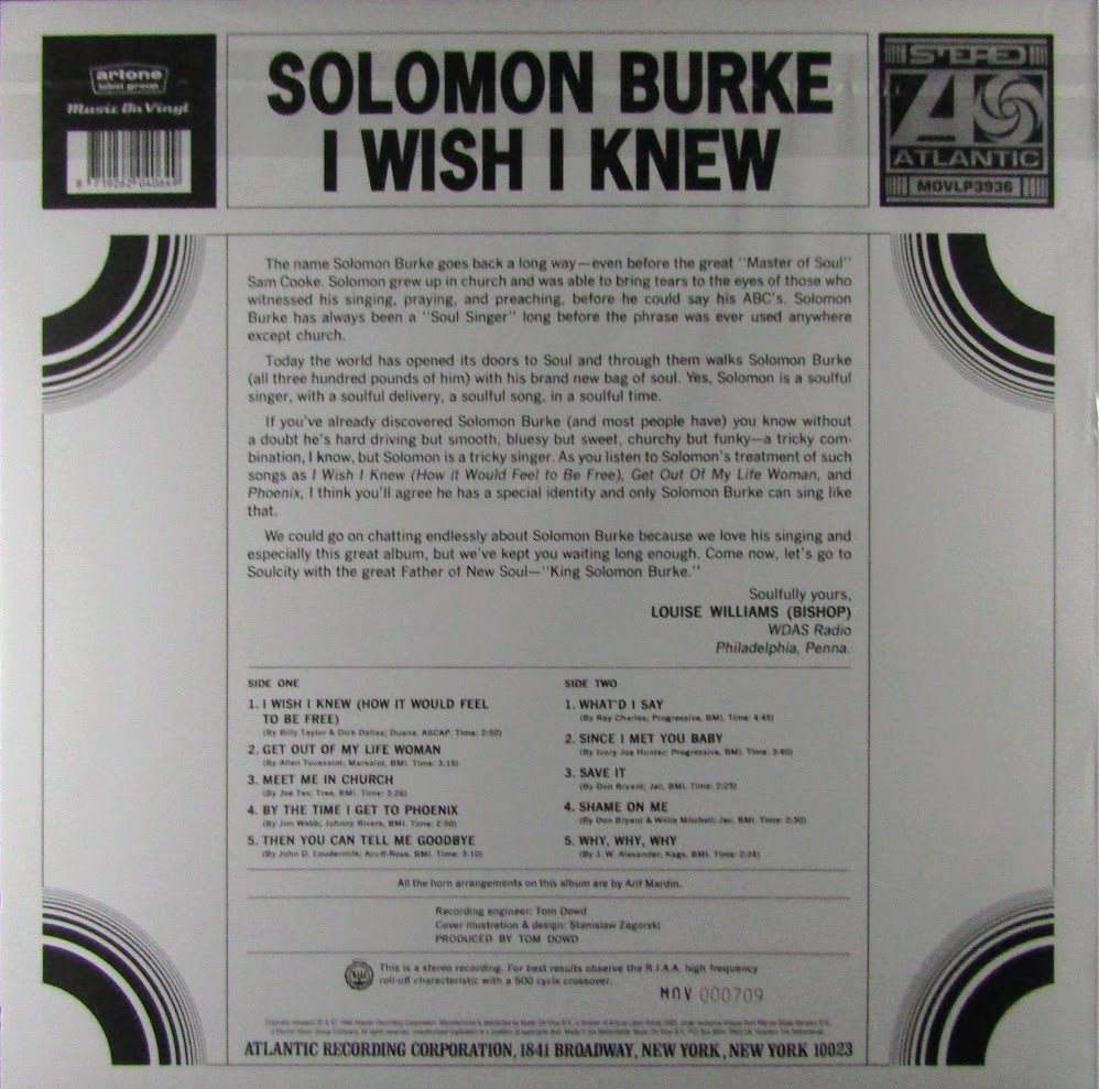 I wish I knew - Col Vinyl LP